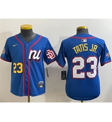 Youth National League #23 Fernando Tatis Jr. Blue 2025 All-Star Edition Limited Stitched Baseball Jersey