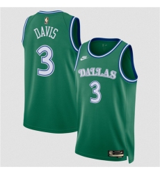 Men's Dallas Mavericks #3 Anthony Davis Green 2025 Classic Edition Stitched Basketball Jersey