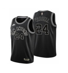 Men' San Antonio Spurs #24 Devin Vassell Black Stitched Nike Jersey