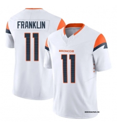 Men's Denver Broncos #11 Troy Franklin White 2025 F.U.S.E. Vapor Limited Football Stitched Jersey