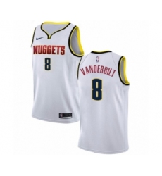Women's Nike Denver Nuggets #8 Jarred Vanderbilt Swingman White NBA Jersey - Association Edition