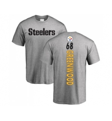 Football Pittsburgh Steelers #68 L.C. Greenwood Ash Backer T-Shirt