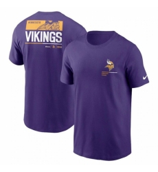 Men's Minnesota Vikings Purple Team Incline T Shirt