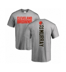 Football Cleveland Browns #22 Eric Murray Ash Backer T-Shirt