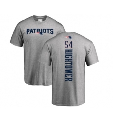Football New England Patriots #54 Dont'a Hightower Ash Backer T-Shirt