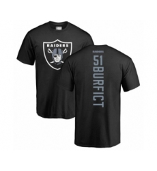 Football Oakland Raiders #51 Vontaze Burfict Black Backer T-Shirt