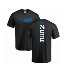 Football Carolina Panthers #74 Greg Little Black Backer T-Shirt