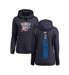Basketball Women's Oklahoma City Thunder #2 Shai Gilgeous-Alexander Navy Blue Backer Pullover Hoodie