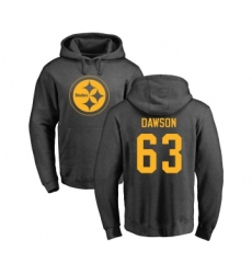 Football Pittsburgh Steelers #63 Dermontti Dawson Ash One Color Pullover Hoodie