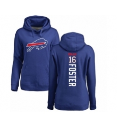 NFL Women's Nike Buffalo Bills #16 Robert Foster Royal Blue Backer Pullover Hoodie