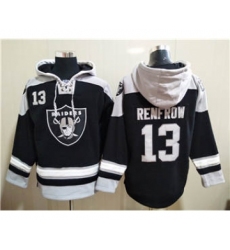 Men's Las Vegas Raiders #13 Hunter Renfrow Ageless Must-Have Lace-Up Pullover Football Hoodie