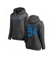 Football Women's Detroit Lions #94 Austin Bryant Ash One Color Pullover Hoodie