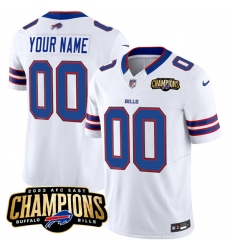 Men's Buffalo Bills Active Player Custom White 2023 F.U.S.E. AFC East Champions Ptach Football Stitched Jersey