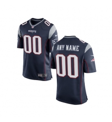 Youth New England Patriots Nike Navy Customized Game Jersey