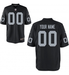 Youth Oakland Raiders Nike Black Custom Game Jersey