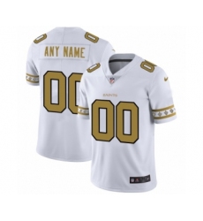 Men's New Orleans Saints Customized White Team Logo Cool Edition Jersey