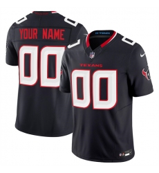 Men's Houston Texans Active Player Custom Navy 2024 F.U.S.E Vapor Football Stitched Jersey