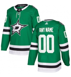 Men's Dallas Stars adidas Kelly Green Authentic Custom Jersey