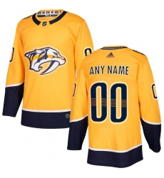 Men's Nashville Predators adidas Gold Authentic Custom Jersey