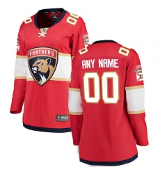Women's Florida Panthers Fanatics Branded Red Home Breakaway Custom Jersey