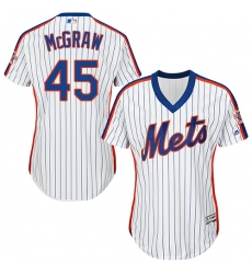 Women's Majestic New York Mets #45 Tug McGraw Replica White Alternate Cool Base MLB Jersey