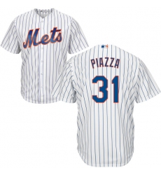 Youth Majestic New York Mets #31 Mike Piazza Replica White Home Cool Base MLB Jersey