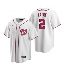 Men's Nike Washington Nationals #2 Adam Eaton White Home Stitched Baseball Jersey