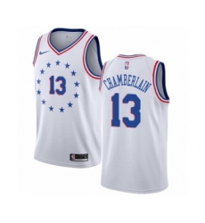 Women's Nike Philadelphia 76ers #13 Wilt Chamberlain White Swingman Jersey - Earned Edition