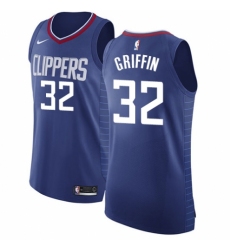 Youth Nike Los Angeles Clippers #32 Blake Griffin Authentic Blue Road NBA Jersey - Icon Edition