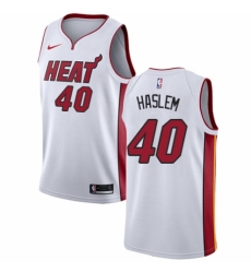 Women's Nike Miami Heat #40 Udonis Haslem Swingman NBA Jersey - Association Edition