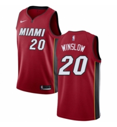 Women's Nike Miami Heat #20 Justise Winslow Authentic Red NBA Jersey Statement Edition