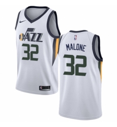 Women's Nike Utah Jazz #32 Karl Malone Swingman NBA Jersey - Association Edition