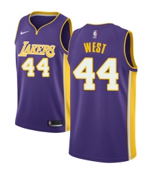 Youth Nike Los Angeles Lakers #44 Jerry West Swingman Purple NBA Jersey - Statement Edition