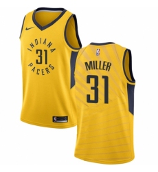 Youth Nike Indiana Pacers #31 Reggie Miller Authentic Gold NBA Jersey Statement Edition