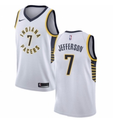 Youth Nike Indiana Pacers #7 Al Jefferson Swingman White NBA Jersey - Association Edition