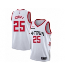 Women's Houston Rockets #25 Robert Horry Swingman White Basketball Jersey - 2019 20 City Edition