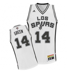 Men's Adidas San Antonio Spurs #14 Danny Green Swingman White Latin Nights NBA Jersey