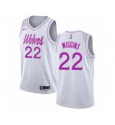 Men's Nike Minnesota Timberwolves #22 Andrew Wiggins White Swingman Jersey - Earned Edition