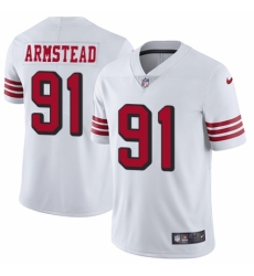 Men's Nike San Francisco 49ers #91 Arik Armstead Limited White Rush Vapor Untouchable NFL Jersey