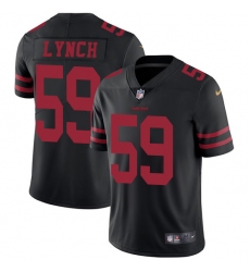Men's Nike San Francisco 49ers #59 Aaron Lynch Black Vapor Untouchable Limited Player NFL Jersey