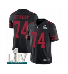 Men's San Francisco 49ers #74 Joe Staley Black Alternate Vapor Untouchable Limited Player Super Bowl LIV Bound Football Jersey