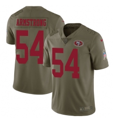 Youth Nike San Francisco 49ers #54 Ray-Ray Armstrong Limited Olive 2017 Salute to Service NFL Jersey