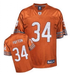 Youth Reebok Chicago Bears #34 Walter Payton Orange Premier EQT Throwback NFL Jersey