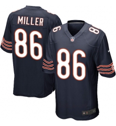 Men's Nike Chicago Bears #86 Zach Miller Game Navy Blue Team Color NFL Jersey