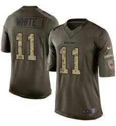 Youth Nike Chicago Bears #11 Kevin White Elite Green Salute to Service NFL Jersey