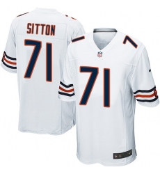 Men's Nike Chicago Bears #71 Josh Sitton Game White NFL Jersey