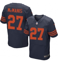 Men's Nike Chicago Bears #27 Sherrick McManis Elite Navy Blue Alternate NFL Jersey
