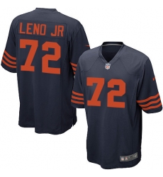 Men's Nike Chicago Bears #72 Charles Leno Game Navy Blue Alternate NFL Jersey
