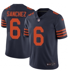 Youth Nike Chicago Bears #6 Mark Sanchez Navy Blue Alternate Vapor Untouchable Limited Player NFL Jersey