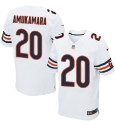 Men's Nike Chicago Bears #20 Prince Amukamara Elite White NFL Jersey